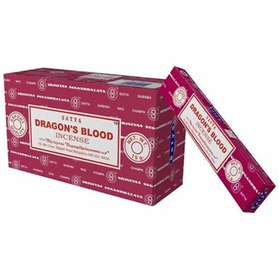 Dragons Blood Incense Sticks Satya 15g Box Of Twelve Special Offer